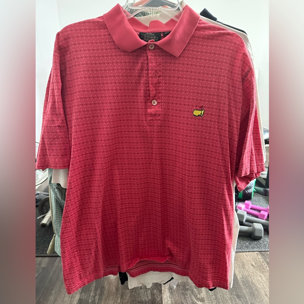 Men’s casual golf polo. Size large. Clubhouse collection